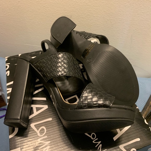 ❌SOLD🌺Wild Diva Lounge Morrin Black Slingback Sandal - Picture 6 of 8